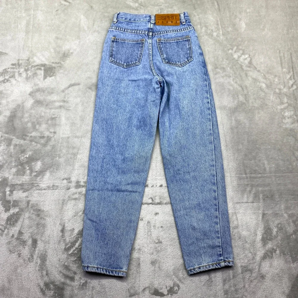 VTG Esprit Kids Acid Wash Denim Jeans Light Blue Sz 10 Fits 20